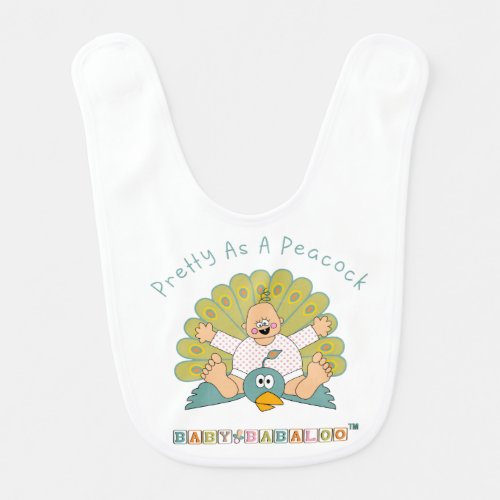 Pretty As A Peacock Baby Bib