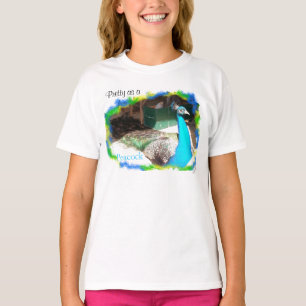 Pretty As A Peacock Blue Feathers T-Shirt