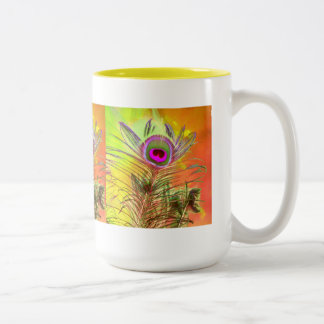 Pretty as a Peacock coffee cup