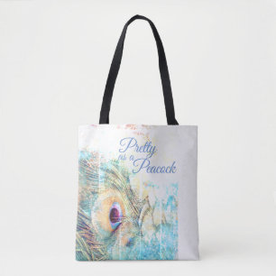 Pretty as a Peacock tote Bag