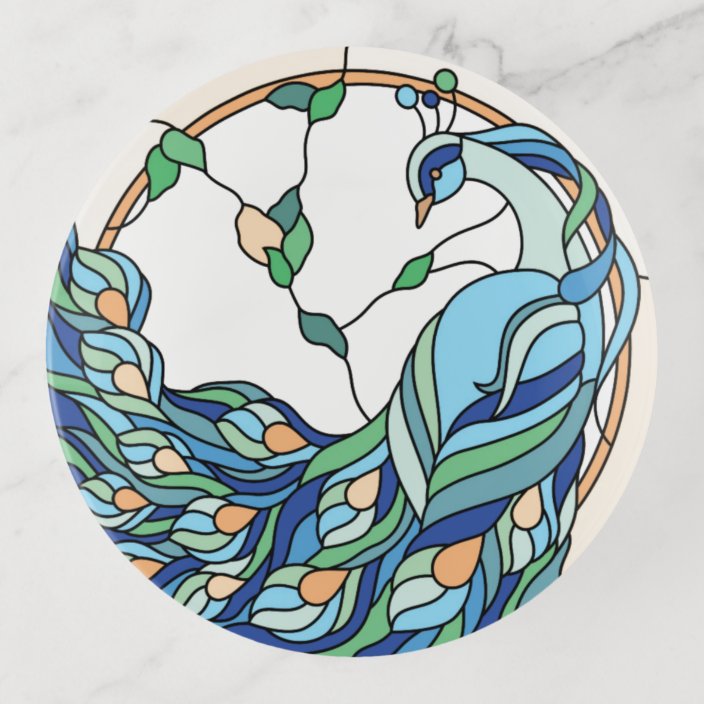 Pretty as a Peacock Trinket Tray