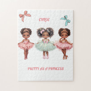 "PRETTY AS A PRINCESS" PERSONALIZED JIGSAW PUZZLE