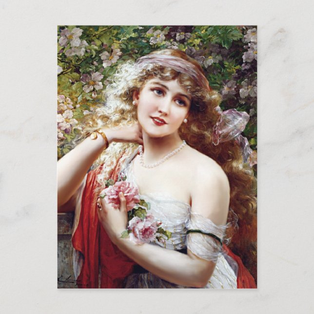 Pretty as a  Rose Postcard (Front)