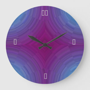 Pretty Atmospheric Blue Purple  >Wall Clocks