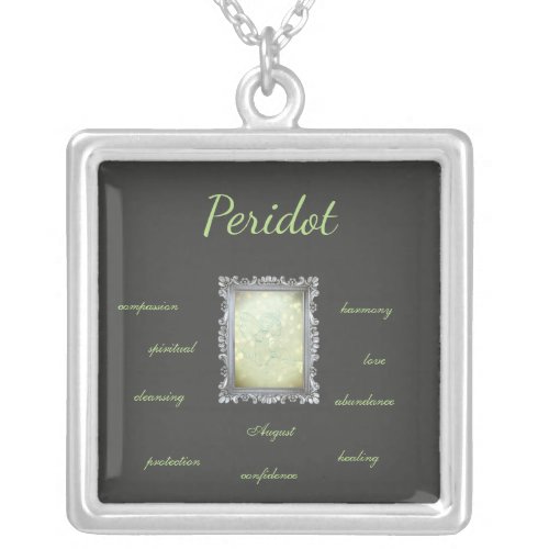 Pretty August Birthstone Peridot Necklace