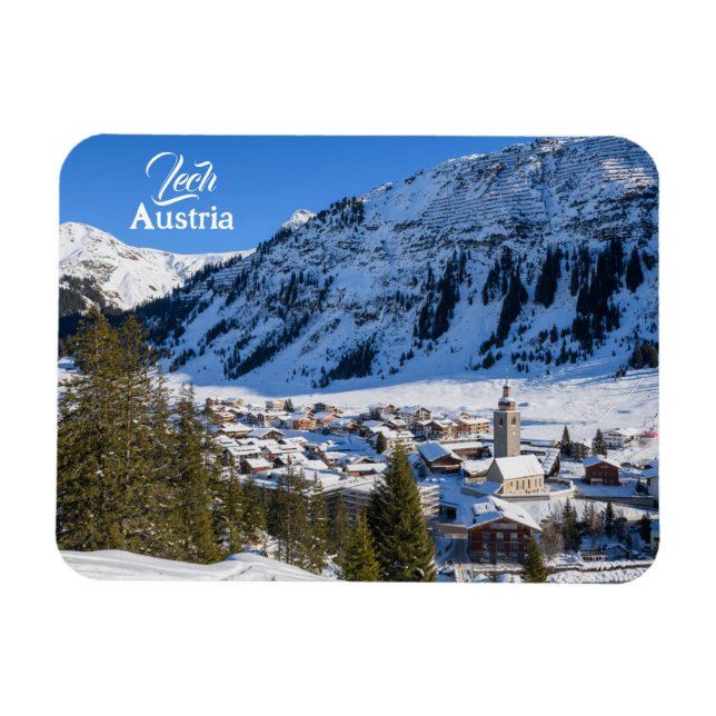 Pretty Austria Lech am Arlberg Vorarlberg Magnet (Horizontal)