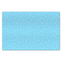 Pretty Baby Blue and White Stars Tissue Paper