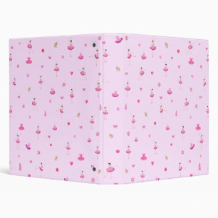 Pretty Ballerina 3-ring Avery Binder