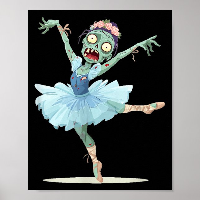 Pretty Ballerina Zombie Costume  Poster (Front)