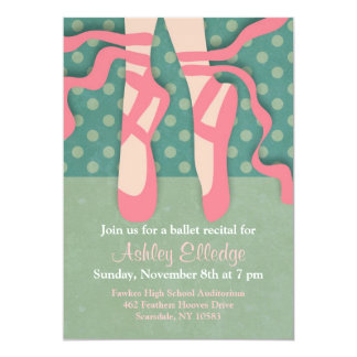 Ballerina Recital Invitations 10