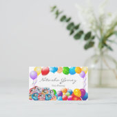 Pretty Balloon, Party Planner - Business Card (Standing Front)