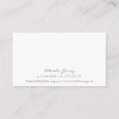 Pretty Balloon, Party Planner - Business Card (Back)