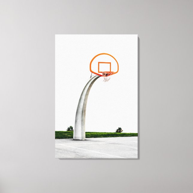 Pretty Basketball Artwork Canvas Print (Front)