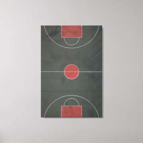 Pretty Basketball Artwork Canvas Print