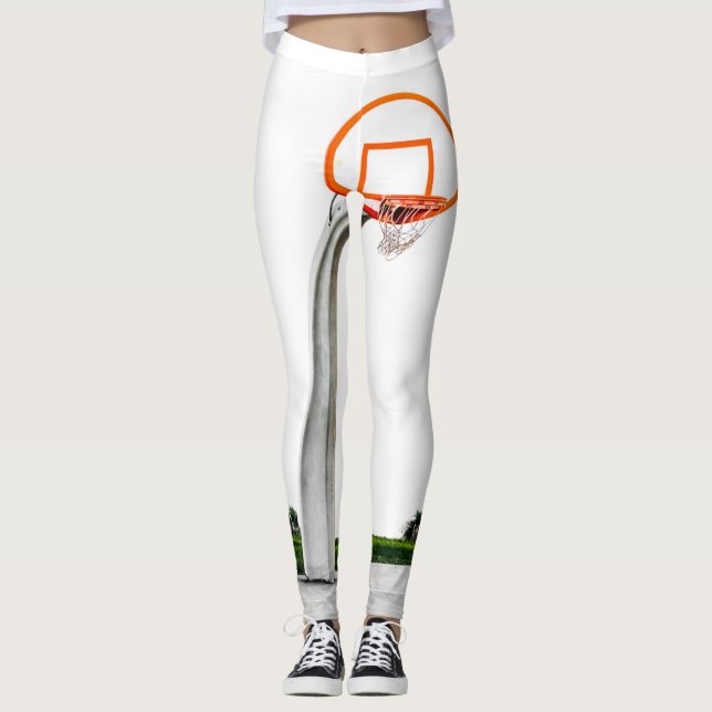 Pretty Basketball Artwork Leggings (Front)