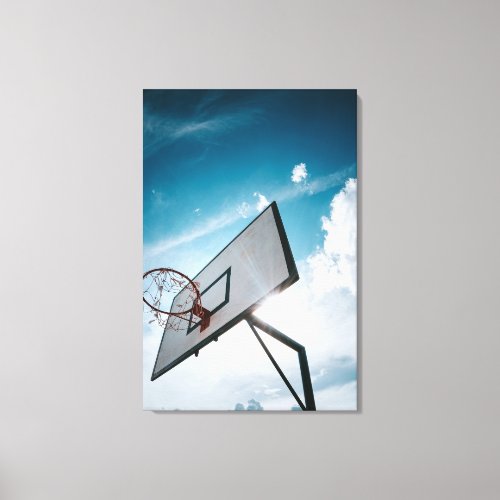 Pretty Basketball Design Canvas Print