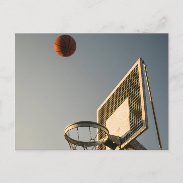 Pretty Basketball Gift Postcard (Front)