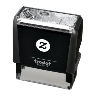 Pretty Bass Guitar Self-inking Stamp