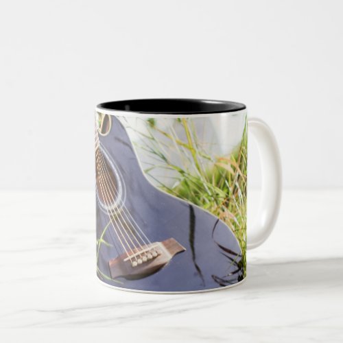 Pretty Bass Guitar Two_Tone Coffee Mug