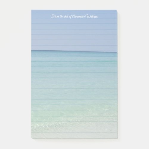 Pretty Beach Custom Lined Post_it Notes