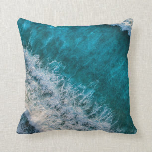 Pretty Beach Landscape Throw Pillow