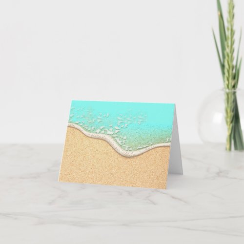 Pretty Beach Theme  Note Card