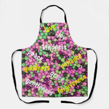 Pretty Beads & Virtue All-Over Print Apron