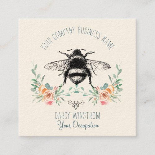 Pretty Bee Floral Business Card
