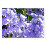 Pretty Bell Flowers Table Number
