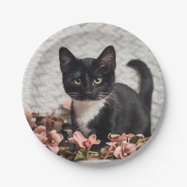 Pretty Bella Rose Paper Plates (Front)