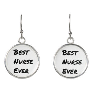 Pretty Best Nurse Ever Earrings