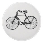 Pretty bike bicycle  knob drawer pull black white