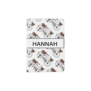 Pretty Bike Personnalised Passport Holder