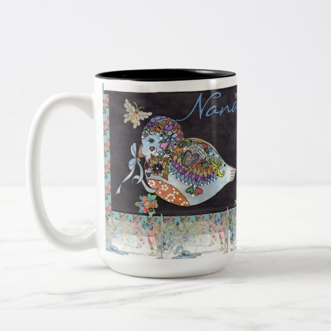 "Pretty Bird (2)" Personalized Mug (Left)