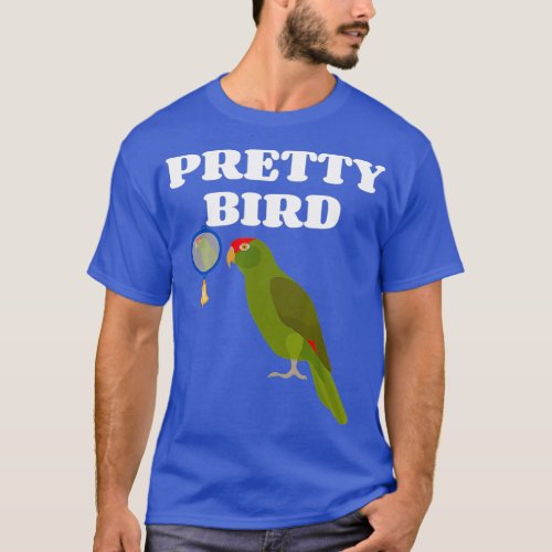 Pretty Bird Amazon Parrot Mom or Dad Gift _ Bird T_Shirt
