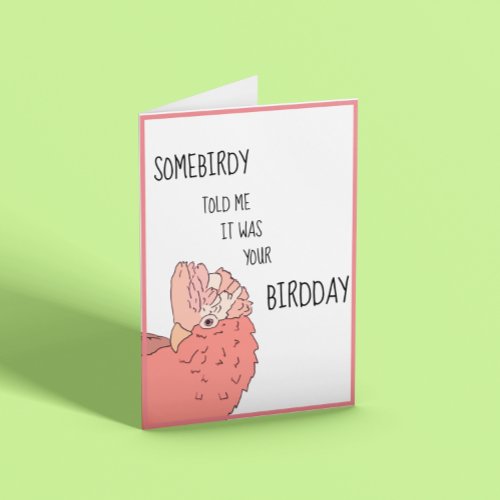 Pretty Bird Birthday Card