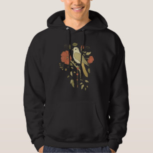 Pretty Bird with Flowers Hoodie