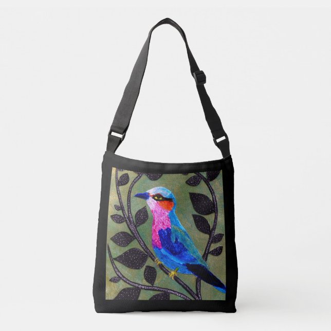*’Pretty Birdie’ Crossbody Bag / Shoulder Tote  (Front)
