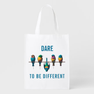 Pretty Birds on a Wire Dare Grocery Bag