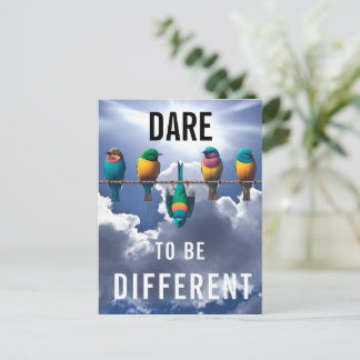 Pretty Birds on a Wire Dare Postcard