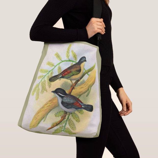 pretty birds print crossbody bag (Close Up)