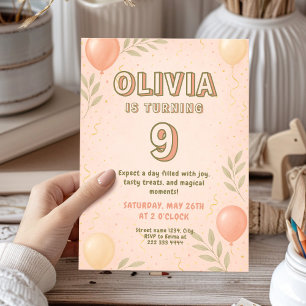 Pretty Birthday Party Invitation