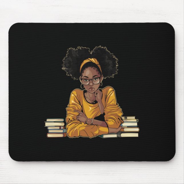 Pretty Black And Educated Black African American S Mouse Pad (Front)