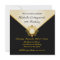 Pretty Black Gold Ivory Womens Party Invitations