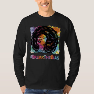 Pretty Black History Break the Bias  5 T-Shirt
