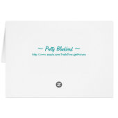 Pretty blackbird crow Card (Back Horizontal)