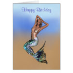 Pretty Blonde Mermaid Laying On The Beach at Zazzle