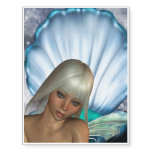 Pretty Blonde Mermaid Temporary Tattoos