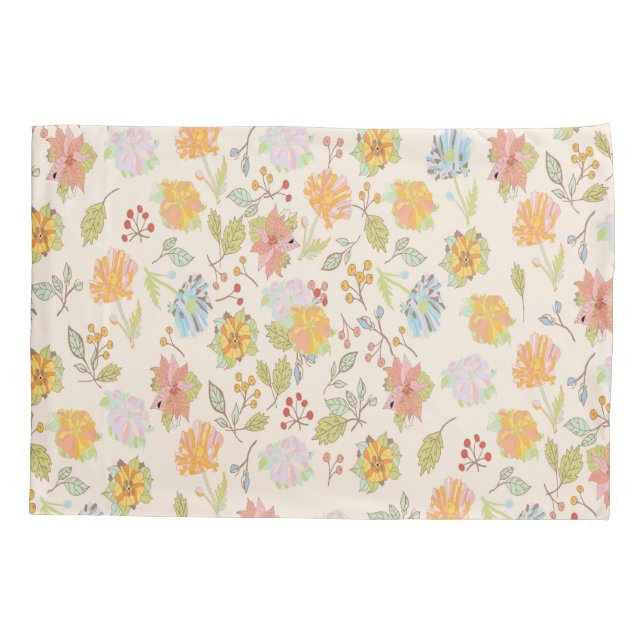 Pretty Bloomies Pillowcase (Back)