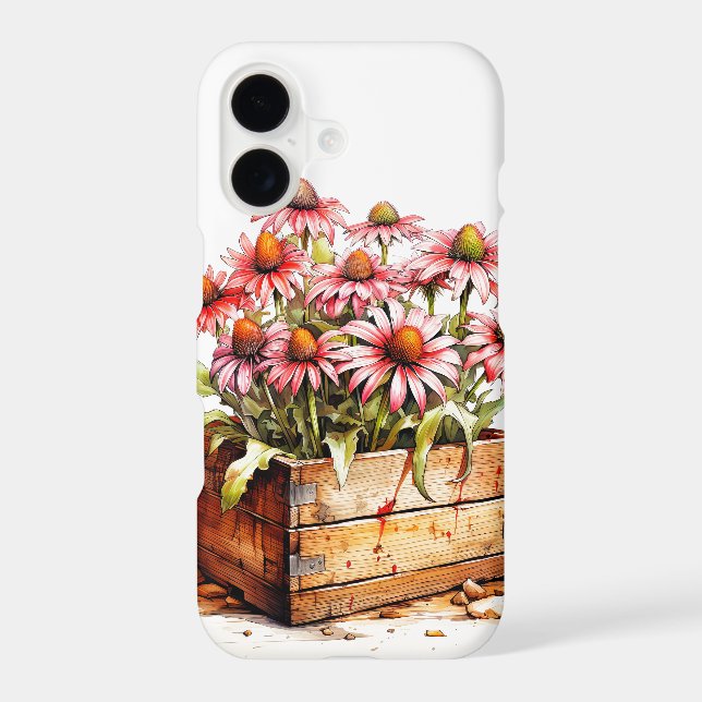 Pretty Blooming Aster Flowers Case-Mate iPhone Case (Back)